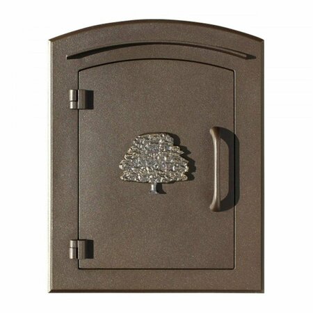 BOOK PUBLISHING CO Manchester Security Drop Chute Mailbox - Bronze - 12in. GR3174478